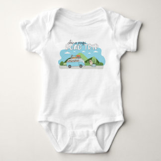 China Pugs Road Trip Baby Bodysuit