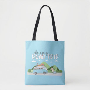 China Pugs Road Trip Tote Bag