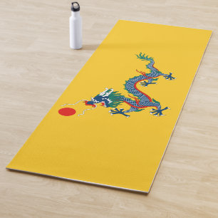 China Qing Dynasty Flag (Chinese Dragon) (Asian) Yoga Mat