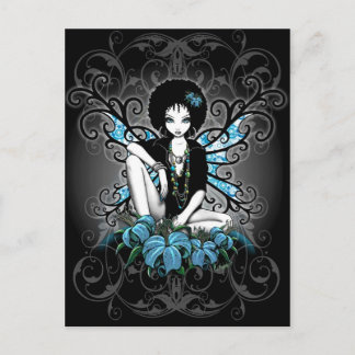 China Retro Lilly Fantasy Postcard