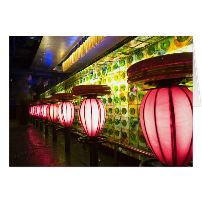 China, Shanghai. Bar in the Xin Tian Di bar (Front Horizontal)