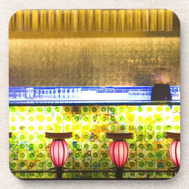 China, Shanghai. Bar in the Xin Tian Di bar 2 Coaster (Front)