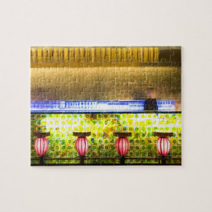 China, Shanghai. Bar in the Xin Tian Di bar 2 Jigsaw Puzzle