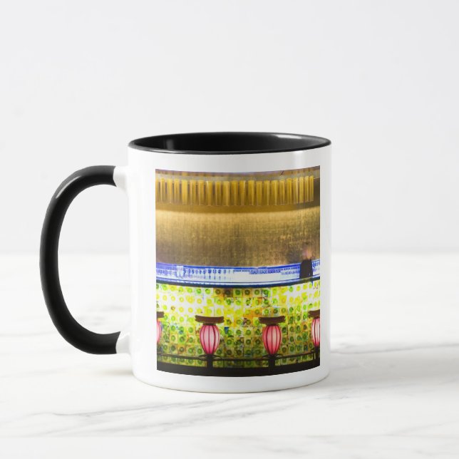 China, Shanghai. Bar in the Xin Tian Di bar 2 Mug (Left)
