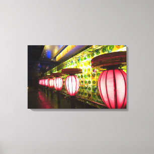 China, Shanghai. Bar in the Xin Tian Di bar Canvas Print