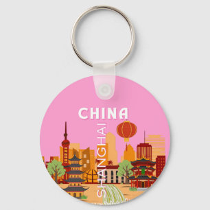 China Shanghai Travel Art Key Ring