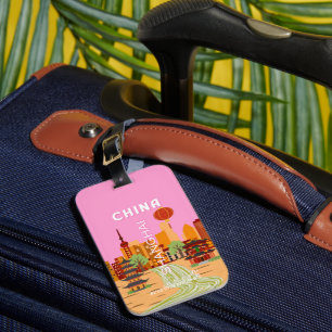China Shanghai Travel Art Luggage Tag