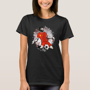 China Soccer Chinese National Flag Proud Football T-Shirt