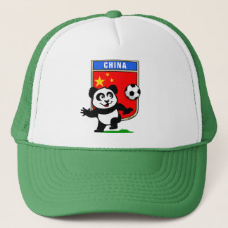China Soccer Panda Trucker Hat