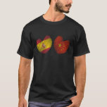 China Spain Heart Spanish Flag Chinese Flag Love H T-Shirt<br><div class="desc">China Spain Heart Spanish Flag Chinese Flag Love Heart T Shirt</div>