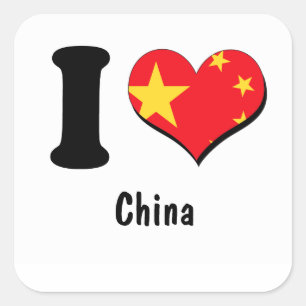 China Square Sticker