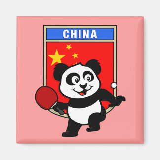 China Table Tennis Panda Magnet