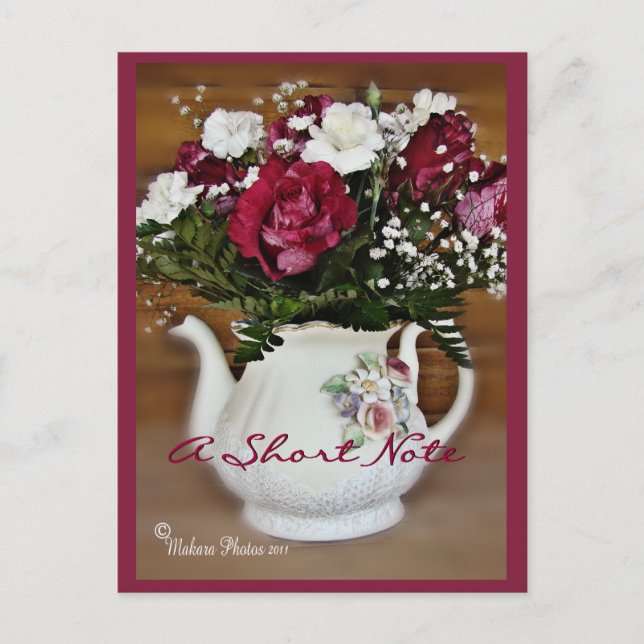 China Teapot Postcard-customise Postcard (Front)