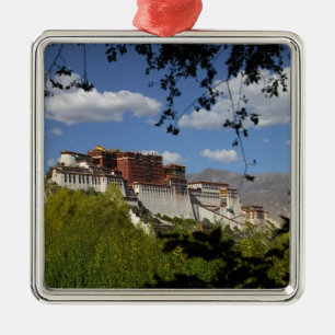 China, Tibet, Lhasa, Potala Palace Metal Tree Decoration