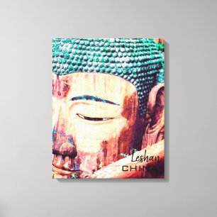 China travel Leshan Giant Buddha Canvas Print