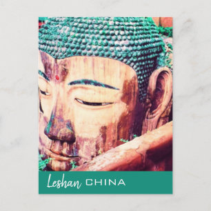 China travel Leshan Giant Buddha Postcard