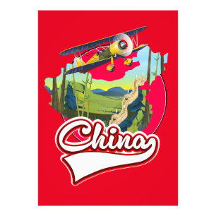 China Travel map logo Photo Print