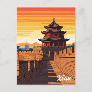China Xi'an Travel Postcard