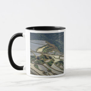 China, Yunnan Province. Flooded rice terraces of Mug