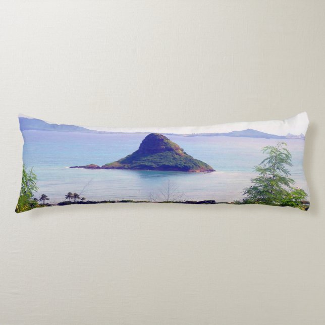 Chinaman's Hat, Mokolii's Island Oahu Body Pillow (Front)