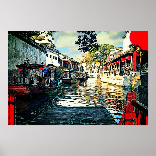 China's Water City Poster (Front)