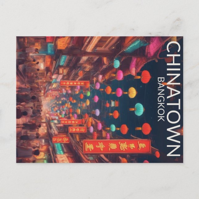 Chinatown Bangkok postcard (Front)