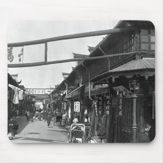 Chinatown in Shanghai, late 19th century Mouse Mat (Front)