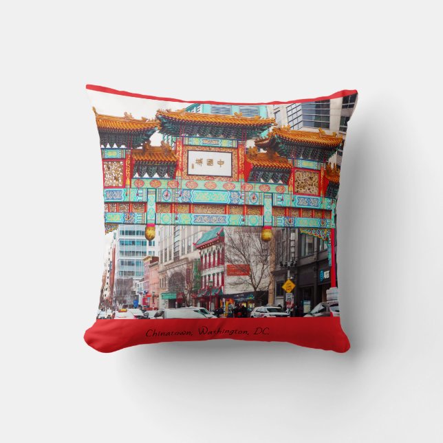 Chinatown in Washington, DC.  Cushion (Front)