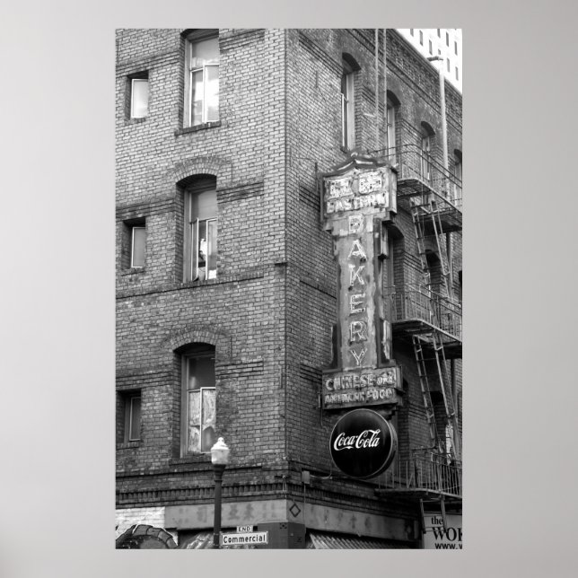 Chinatown Neon Nostalgic San Francisco Poster (Front)