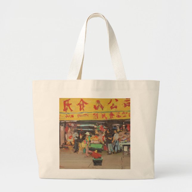 Chinatown New York 2012 Large Tote Bag (Front)