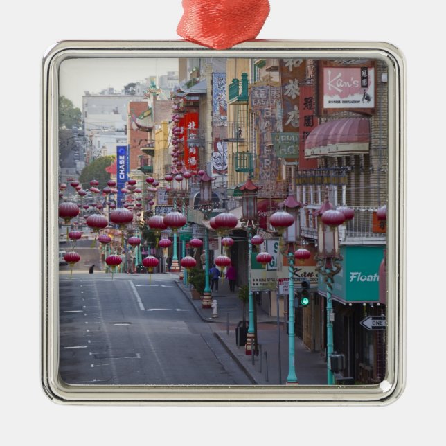 Chinatown on Grant Street in San Francisco, Metal Tree Decoration (Front)
