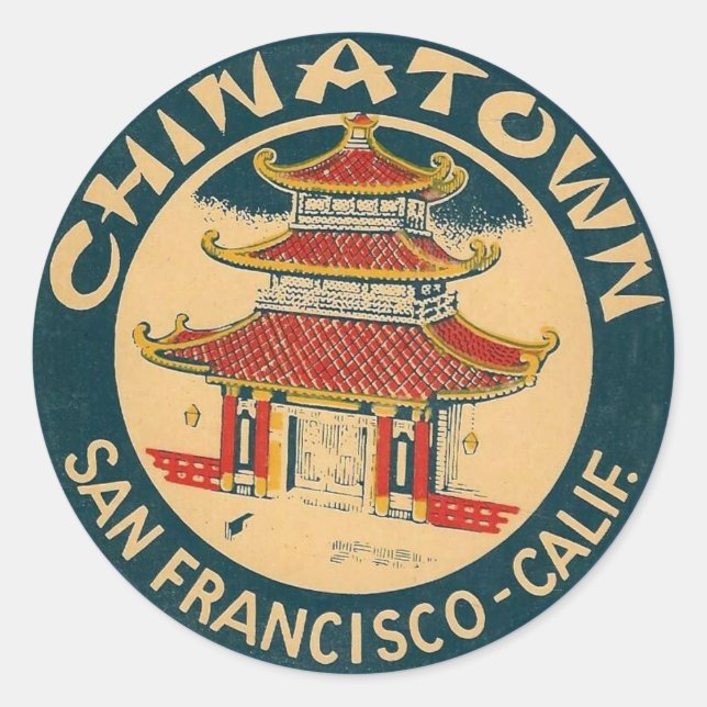  Chinatown, San Francisco - Stickers (Front)