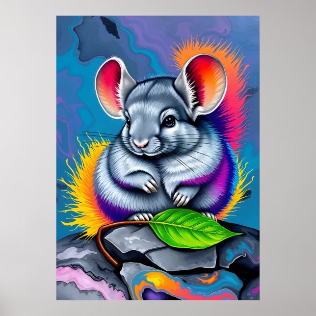Chinchilla Art Poster (Front)