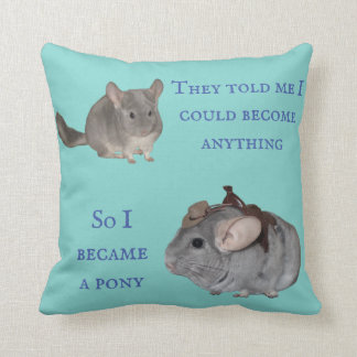 Chinchilla become pony cushion