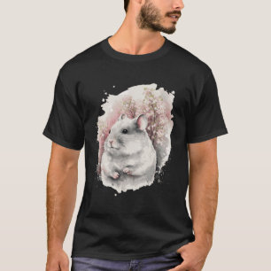 Chinchilla Cherry Blossom Japanese Sakura Watercol T-Shirt
