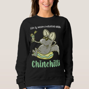 Chinchilla Chinchillas Drinking Lemonade Pet Sweatshirt