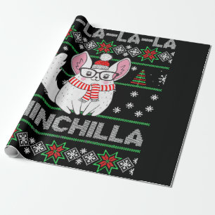 Chinchilla Christmas Ugly Gift For Chinchilla Love Wrapping Paper