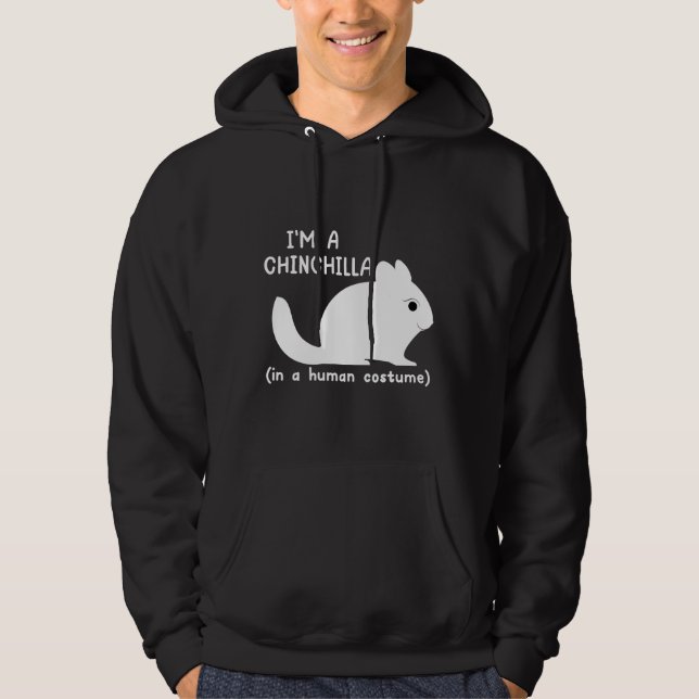 Chinchilla Costume Cute Chinchillas Hoodie (Front)