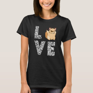 Chinchilla Dancing Love Sunglass Chinchilla Pet Ow T-Shirt