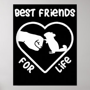 Chinchilla Gift Cute Chinchillas Gift Poster