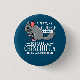 Chinchilla Gift Funny Cute Pet 3 Cm Round Badge