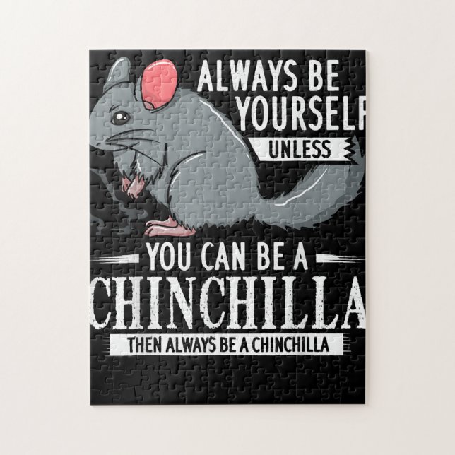 Chinchilla Gift Funny Cute Pet Jigsaw Puzzle (Vertical)
