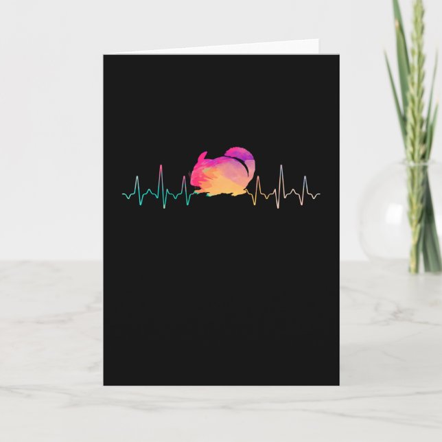 Chinchilla Heartbeat Card (Front)