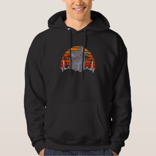 Chinchilla Heartbeat Retro Hoodie