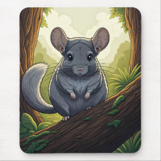 Chinchilla in the Forest Mouse Mat