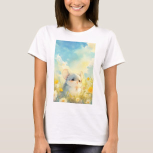 Chinchilla Joyful Glimpse of Wildflowers T-Shirt