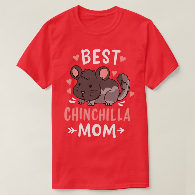 Chinchilla Mum Mothers Day Kawaii T-Shirt (Design Front)