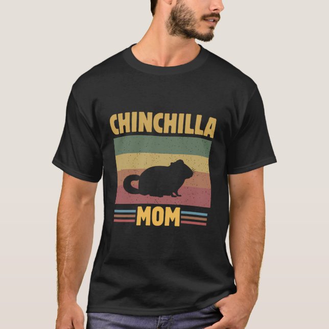 Chinchilla Mum Women Girls Funny Mama Chinchilla O T-Shirt (Front)