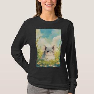 Chinchilla Nestled in Nature Embrace T-Shirt