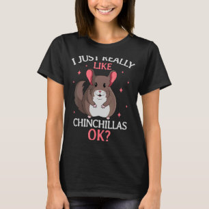 Chinchilla Owner Pet Rodent Veterinarian Animal T-Shirt